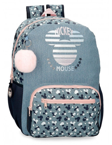 MOCHILA 42CM. MICKEY DENIM